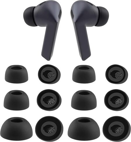 أطراف أذن بديلة من السيليكون لسماعات الأذن اللاسلكية Samsung Galaxy Buds 3 FE (2025)، وليس لـ Galaxy Buds 3 Pro، 6 أزواج (أسود، متنوعة S/M/L) in Kuwait