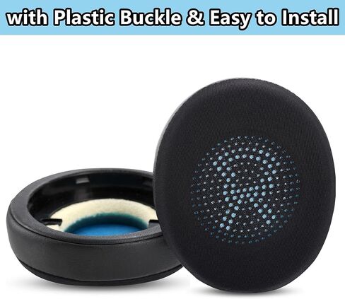 استبدال وسائد الأذن من جل التبريد Evolve2 65 متوافق مع Jabra Evolve2 65/65MS/65UC، Evolve2 40/40UC/40MS/40USB، Elite 45h سماعات رأس لاسلكية على الأذن وسائد من نسيج الحرير الجليدي باللون الأسود in Kuwait