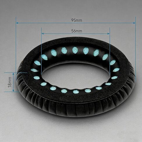 Replacement Ear Cushions for Bose QC35/QC35 II Headphones, 56mm Leather with Memory Foam, for Ae2/Ae2i/QC25/QC15 in Kuwait