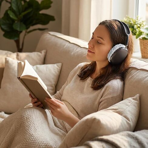 500 قطعة من أغطية سماعات الرأس البيضاء، غطاء سماعة أذن غير منسوج للاستعمال مرة واحدة، مقاس 11 سم/ 4.3 بوصة، أغطية أذن قابلة للتمدد قابلة للتنفس لمعظم سماعات الأذن in Kuwait