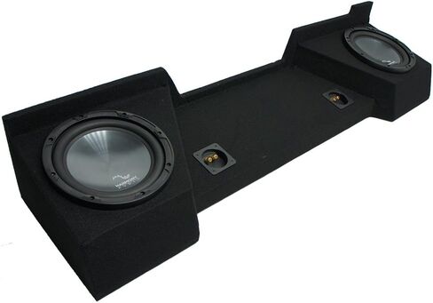 حاوية صندوق فرعي مزدوج مقاس 12 بوصة من Harmony Audio R124 متوافقة مع شاحنة الكابينة Chevy Silverado Ext 2007-2013 in Kuwait