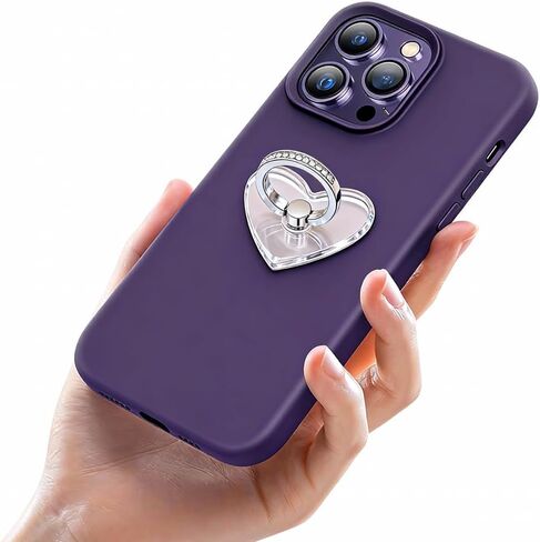 1Pcs Rose Gold Universal Mobile Phone Finger Ring Holder Stand with 360° Rotation & Finger Grip, Transparent Finger Grip Rotatable Kickstand for iPhones and All Smart Phone Cases in Kuwait
