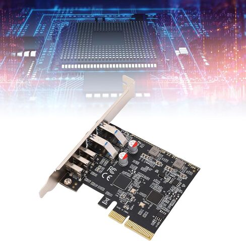 بطاقة PCIE USB 3.0 بطاقة توسيع نقل عالية السرعة لأجهزة الكمبيوتر المكتبية، محول PCI Express إلى 5 منافذ USB3.0 من النوع C لـ، in Kuwait