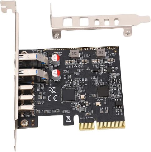 بطاقة PCIE USB 3.0 بطاقة توسيع نقل عالية السرعة لأجهزة الكمبيوتر المكتبية، محول PCI Express إلى 5 منافذ USB3.0 من النوع C لـ، in Kuwait