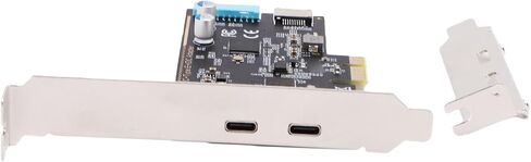 بطاقة توسيع PCIe USB 3.2 Gen 1 TypeC عالية السرعة، عرض نطاق ترددي 5 جيجابت في الثانية، سهلة التركيب، متوافقة مع OS X in Kuwait