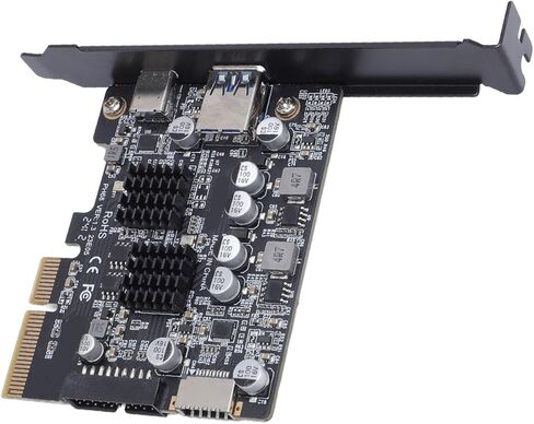 بطاقة توسيع PCI Express 3.0 USB ثابتة بسرعة 10 جيجابت في الثانية وحدة تحكم PCIE USB Hub للكمبيوتر المكتبي المتوافق مع USB3.2 Gen2 بسرعة 10 جيجابت في الثانية لنظام Wins Vista 7 in Kuwait