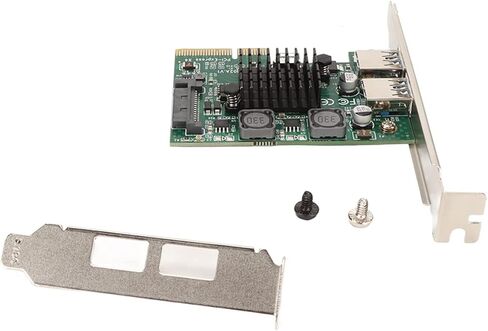 SUNGOOYUE USB3.2 Expansion Card, 2 Ports 10Gbps High Speed with ASM3142 Chip and Independent Power Management, for PCIE X4 X8 X16 in Kuwait