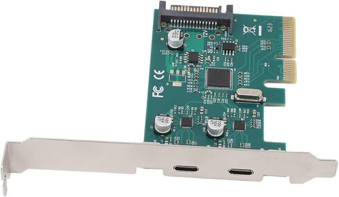 بطاقة محول SUNGOOYUE PCIe إلى النوع C، بطاقة توسيع USB 3.1 عالية السرعة بسرعة 10 جيجابت في الثانية مع وحدة تحكم ASM1142، لأجهزة USB C in Kuwait