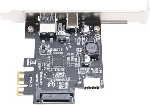 بطاقة توسيع USB 3.2 Gen1 5Gbps سريعة التوصيل والتشغيل لأجهزة الكمبيوتر المكتبية 7 8 10 11 مع واجهات USB من النوع A من النوع E in Kuwait