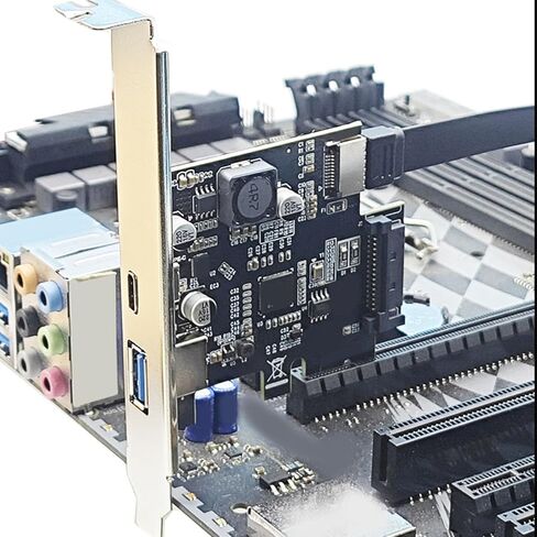 بطاقة توسيع USB 3.2 Gen1 5Gbps سريعة التوصيل والتشغيل لأجهزة الكمبيوتر المكتبية 7 8 10 11 مع واجهات USB من النوع A من النوع E in Kuwait