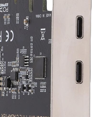 بطاقة توسيع SUNGOOYUE PCIe إلى النوع C، نقل بيانات عالي السرعة 10 جيجابت في الثانية، منفذين من النوع C، مع شريحة تحكم ASM1142، للكمبيوتر المكتبي 7 10 11 in Kuwait