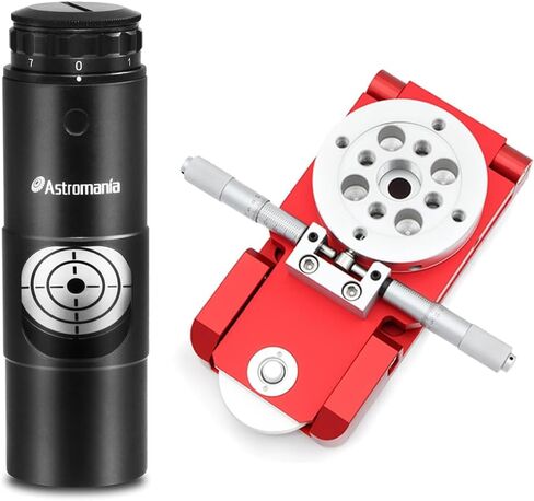 حامل نطاق دليل Finderscope Deluxe من Astromania - حزمة مع - ميزاء ليزر مقاس 1.25 بوصة in Kuwait