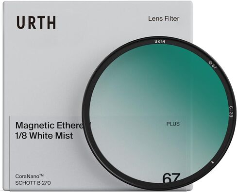 Urth 49mm Magnetic Ethereal White Mist ⅛ Diffusion Lens Filter (Plus) — Cinematic Effect, 20-Layer Nano-Coated Light Dispersing Particles in Kuwait