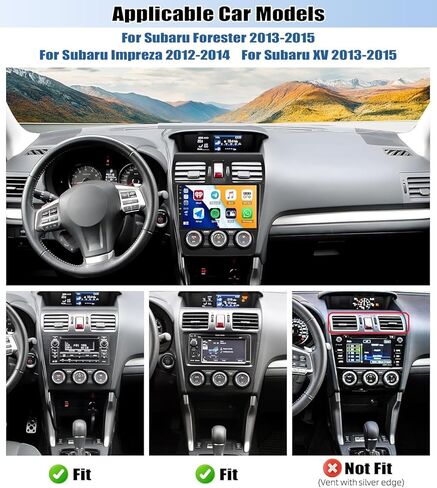 4G+64G Android 15 Car Stereo for Subaru Forester WRX Impreza XV 2013 2014 2015 with Wireless Apple Carplay Android Auto, 9 Inch Touchscreen Car Radio with Bluetooth 5.0 GPS WiFi FM Backup Camera in Kuwait