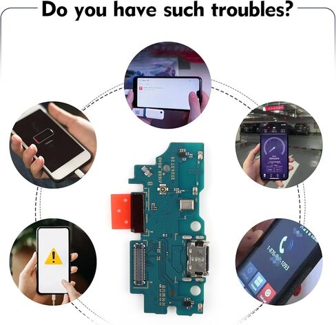 استبدال منفذ الشحن YHX-US لهاتف Samsung Galaxy A16 5G SM-A166B/A166E/A166U/A166M USB Dock Connector Flex Cable ميكروفون بديل مع مفكات براغي in Kuwait