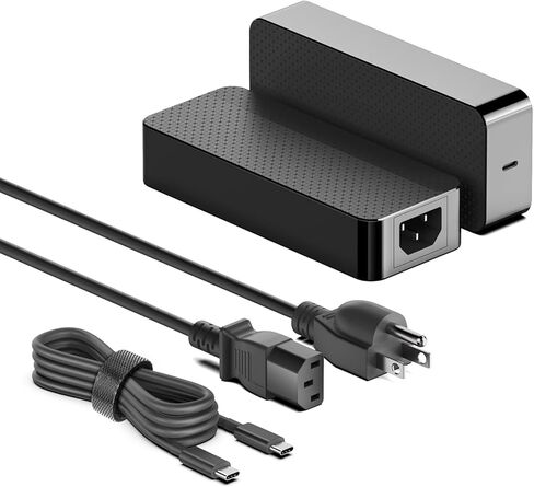 شاحن HKY 240W USB C 48V/5A 36V/5A 180W GaN PD3.1 مع كابل USB-C قابل للفصل للكمبيوتر المحمول الإطار 16 (2025)، NVIDIA DGX Spark، Thunderbolt 5 AI PC كمبيوتر محمول للألعاب، روبوت والمزيد من الأجهزة عالية الأداء in Kuwait