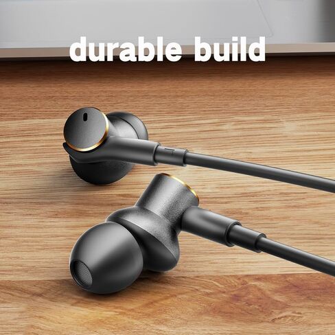 Wired Headphones Balance Powerful Bass & HD Audio Noise-cancelling Earbuds Wired Immersive Bass,(Four drive)Bass Boost In ear Earphones Universal 3.5mm & USB C Plug with Mic ENC Noise reduction calls in Kuwait