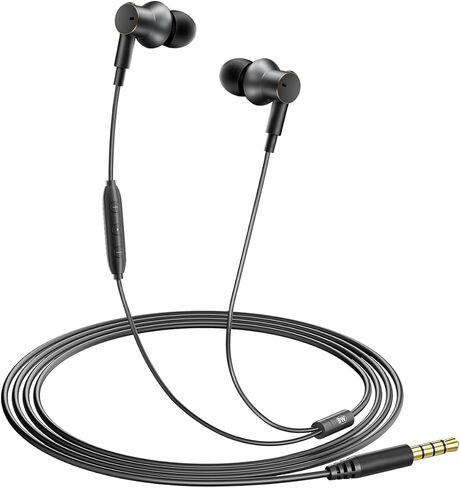 Wired Headphones Balance Powerful Bass & HD Audio Noise-cancelling Earbuds Wired Immersive Bass,(Four drive)Bass Boost In ear Earphones Universal 3.5mm & USB C Plug with Mic ENC Noise reduction calls in Kuwait