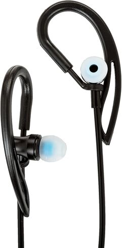 Air Tube Headphones with 3.5mm Jack, EMF Blocking Earphones, Anti-Radiation Headsets with Ear Hooks, Radiation Free Earbuds, Comfortable & Safe Stereo Sound. (Black) in Saudi Arabia