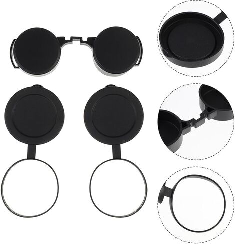 VANZACK 3 Pcs Rubber Objective Lens Covers and Telescope Eyepiece Caps Protective Lens Covers for Binoculars and Monoculars Outdoor Use in Kuwait