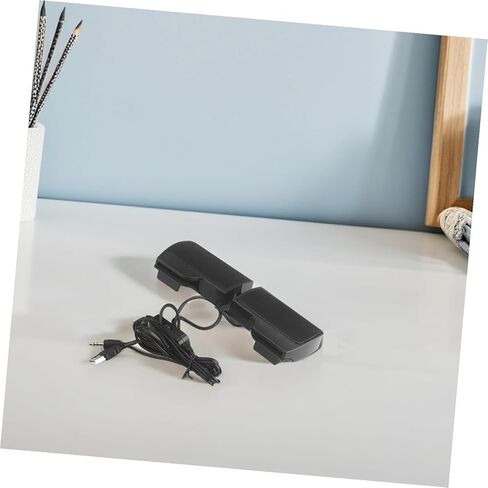 USB Clamping Computer Speakers for Laptop and Desktop, Compact Portable USB-Powered Office Music Speaker with 3. Voltage, Compatible with Monitors and Notebooks for Home and Work in Kuwait