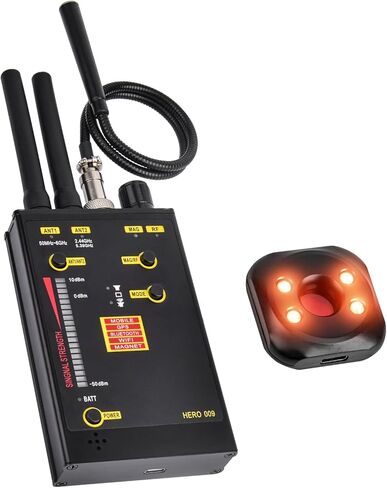 HERO-009 كاشف الكاميرا الخفية، كاشف الترددات اللاسلكية، كاشف الأخطاء، كاشف تعقب GPS المغناطيسي، جهاز حماية الخصوصية المحمول للسفر والفنادق والمركبات والمكاتب والاستخدام المهني in Kuwait