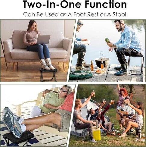 Portable Folding Stool Chair – Lightweight Compact Camping Stool with Carry Bag, Heavy Duty 265 lbs, Pocket Chair for Hiking, Backpacking & Travel in Kuwait