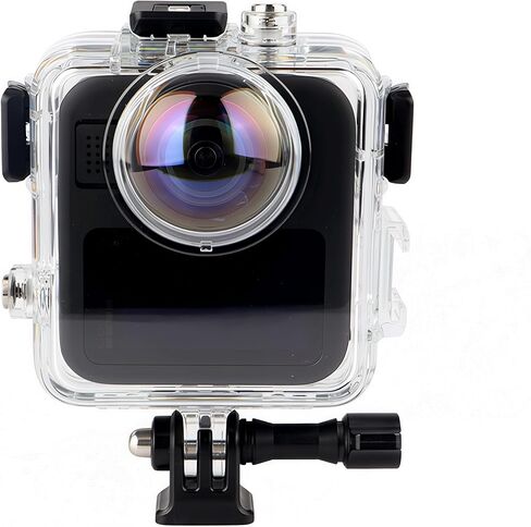 حافظة غوص مقاومة للماء فقط لجهاز Go Pro MAX2، مضادة للخدش ومقاومة للماء بعمق، 50 متر/164 قدم، غطاء حماية غير مرئي للغوص تحت الماء مع ملحق حامل (غير متوافق مع MAX 2019) in Kuwait