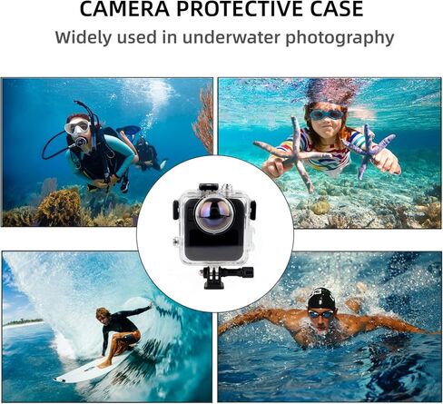 حافظة غوص مقاومة للماء فقط لجهاز Go Pro MAX2، مضادة للخدش ومقاومة للماء بعمق، 50 متر/164 قدم، غطاء حماية غير مرئي للغوص تحت الماء مع ملحق حامل (غير متوافق مع MAX 2019) in Kuwait