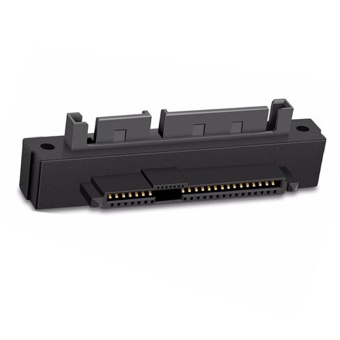SAS Adapter SFF-8482 SAS 29 Pin to SATA 22Pin Hard Disk Drive Raid Unidirectional (No Integrated Chips) Extension Adapter 90 Degree Angled (Down Angled) in Kuwait