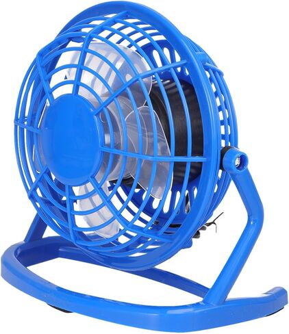 NUOBESTY Ultra-quiet Mini USB Desk Fan Portable Rechargeable Small Table Fan Lightweight Personal Cooling for Office Bedroom Portable Use Sky Color in Kuwait