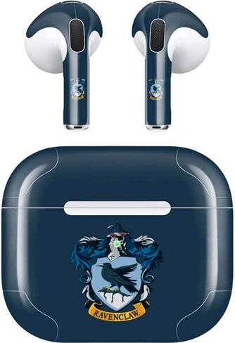 غلاف صوتي من Skinit متوافق مع Apple AirPods (الجيل الثالث، 2021) - تصميم Warner Bros Ravenclaw House Crest المرخص رسميًا in Kuwait