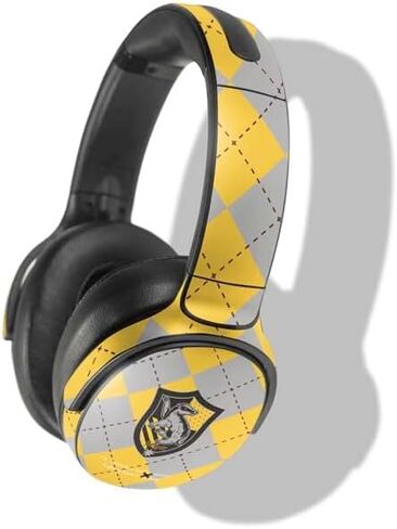 غلاف صوتي من Skinit متوافق مع Skullcandy Venue - تصميم Warner Bros Hufflepuff Crest المرخص رسميًا in Kuwait