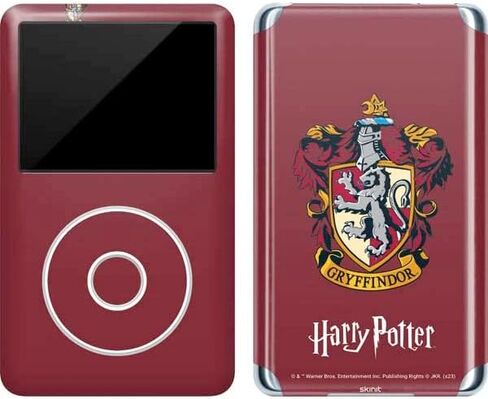 Skinit Decal MP3 Player Skin Compatible with iPod Classic (6th Gen) 80GB - Officially Licensed Warner Bros Gryffindor House Crest Design in Kuwait