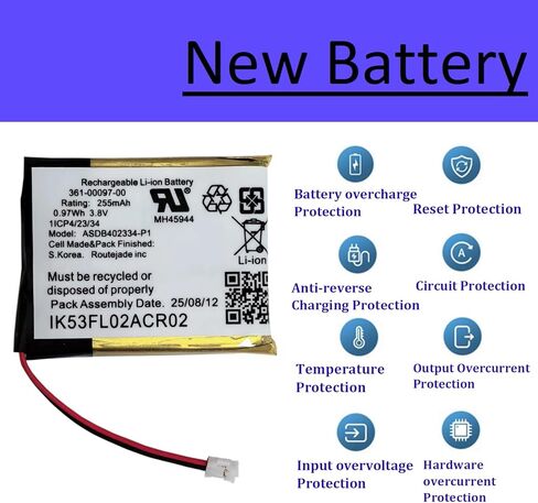 Pattaya 361-00097-00 Battery Replacement for Garmi n Feni x 5/5 Plus/6/6 Pro/Forerunner 935 945 Approach S60 Smartwatch Watch in Kuwait