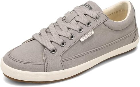 Taos Moc Star 2 Women's Sneaker - Fresh Canvas Design with Removable Footbed, Arch Support and Durable Lightweight Outsole for All Day Walking and Everyday Style Graphite Distressed 8 M US in Saudi Arabia
