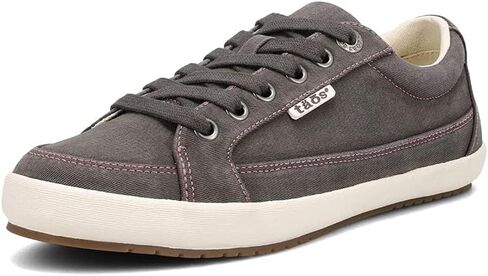 Taos Moc Star 2 Women's Sneaker - Fresh Canvas Design with Removable Footbed, Arch Support and Durable Lightweight Outsole for All Day Walking and Everyday Style Graphite Distressed 8 M US in Kuwait
