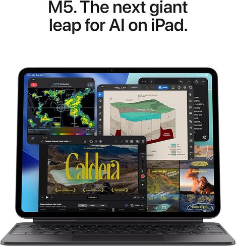 2025 Apple iPad Pro (13 بوصة، Wi-Fi + Cellular، 2 تيرابايت) - أسود فضائي (تم تجديد Premium) in Kuwait