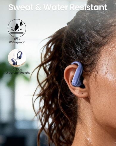 LEEMC Wireless Earbuds, Bluetooth Headphones 6.0, Ear Buds with Touch Screen, ANC ENC Noise Cancelling, 40H Bass Stereo Sound Over-Ear Earphones for iOS, Android, Sports, Workout，Darkblue in Kuwait