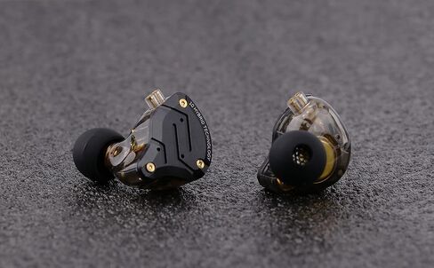 Linsoul KZ ZS10 Pro، 4BA+1DD 5 سماعات أذن HiFi معدنية داخل الأذن مع غطاء من الفولاذ المقاوم للصدأ، كابل Tripowin Zonie IEM، كابل سماعة أذن طويل 2 متر in Kuwait
