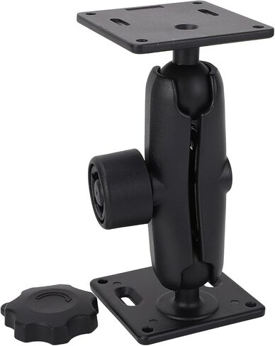 Alomejor 1.5 inch Dual Ball Mount Base, Professional Multi Angle Drill Base Mounting Solution for Tablets Phones Fishfinders, with Marine Grade Aluminum and Nylon, for Boat Vehicle in Kuwait