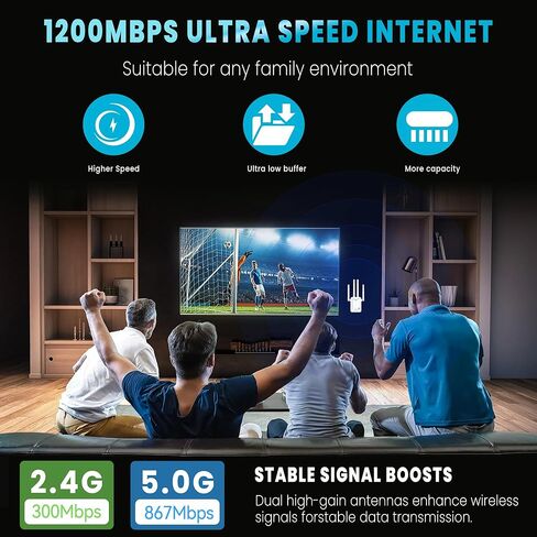 2026 معزز إشارة موسعات WiFi للمنزل طويل المدى يصل إلى 12880 قدم مربع و40 جهازًا، معزز إشارة موسع WiFi، معزز الإنترنت، موسع WiFi طويل المدى، إعداد سريع in Kuwait