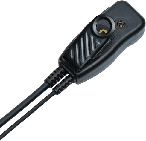 سماعة أذن مع ميكروفون PTT متوافقة مع كينوود NX-1200 NX-1300 TK-2107 Baofeng UV-5R UV-82 BF-F8HP K1 RT21 RT22 RT68 H-777S Pxton Walkie Talkie 2 Way Radio مع أنبوب صوتي، 2 حزمة in Kuwait