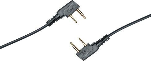 سماعة أذن مع ميكروفون PTT متوافقة مع كينوود NX-1200 NX-1300 TK-2107 Baofeng UV-5R UV-82 BF-F8HP K1 RT21 RT22 RT68 H-777S Pxton Walkie Talkie 2 Way Radio مع أنبوب صوتي، 2 حزمة in Kuwait