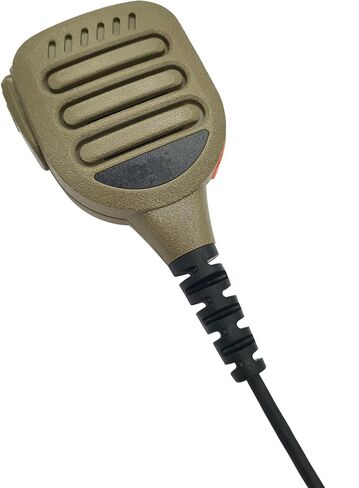 Cp200d Shoulder Mic Cp200 2 Pin Microphone Speaker Radio Hand Mic for Motorola Walkie Talkie cp100d cls1110 cls1410 cp185 rdu4100 rdu4160d rmm2050(IP65 Waterproof) (Tan) in Kuwait