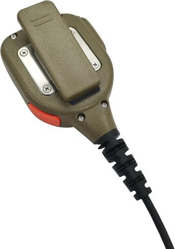 Cp200d Shoulder Mic Cp200 2 Pin Microphone Speaker Radio Hand Mic for Motorola Walkie Talkie cp100d cls1110 cls1410 cp185 rdu4100 rdu4160d rmm2050(IP65 Waterproof) (Tan) in Kuwait