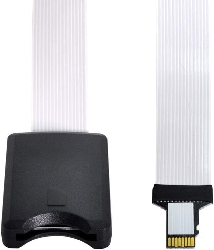 CY Micro-SD TF Memory Card Kit Male to TF Micro-SD Card Female Extension Reader Writer, Soft Flat FPC Data Cable Extender 25cm Compatible with Laptop & GPS & 3D Printer & Pi & TV & Phone in Kuwait