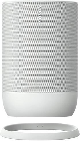 Sonos Move - مكبر صوت ذكي يعمل بالبطارية، وWi-Fi وBluetooth مع Alexa مدمج - لون أبيض قمري (متجدد) in Kuwait