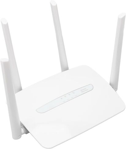 CUIFATI 4G LTE CPE WiFi Router, Portable WiFi Hotspot with 4 External Antennas and SIM Card Slot for Indoor Outdoor Coverage, Support 32 Users, Suitable for Europe Asia Africa (US Plug) in Kuwait