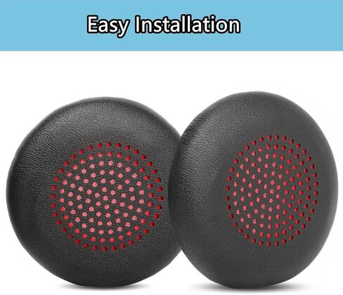 Savi 7300 Earpads Replacement Compatible with Poly Savi 7300 Office Headset Ear Pads Ear Cushions Protein Leather High-Density Foam Black in Kuwait